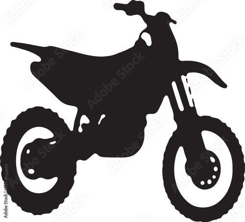 Motorbike Silhouette for Off-Road Racing Design