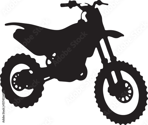 Motorbike Silhouette for Off-Road Racing Design