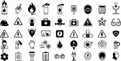 Safety and accident icons
