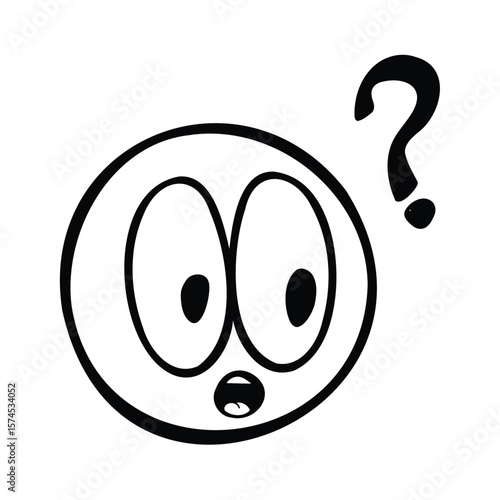 An animated character shows surprise with a question mark