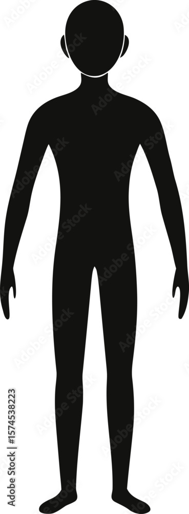 Generic Human Full Body Silhouette Generic Human Full Body Silhouette