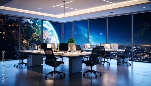 Oficina en el espacio