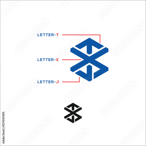 logo for company, logo, txj logo, j logo, design, font logo, text logo, company logo, business logo, word logo. vector, unique, typography, logotype.