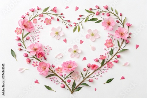 floral heart background