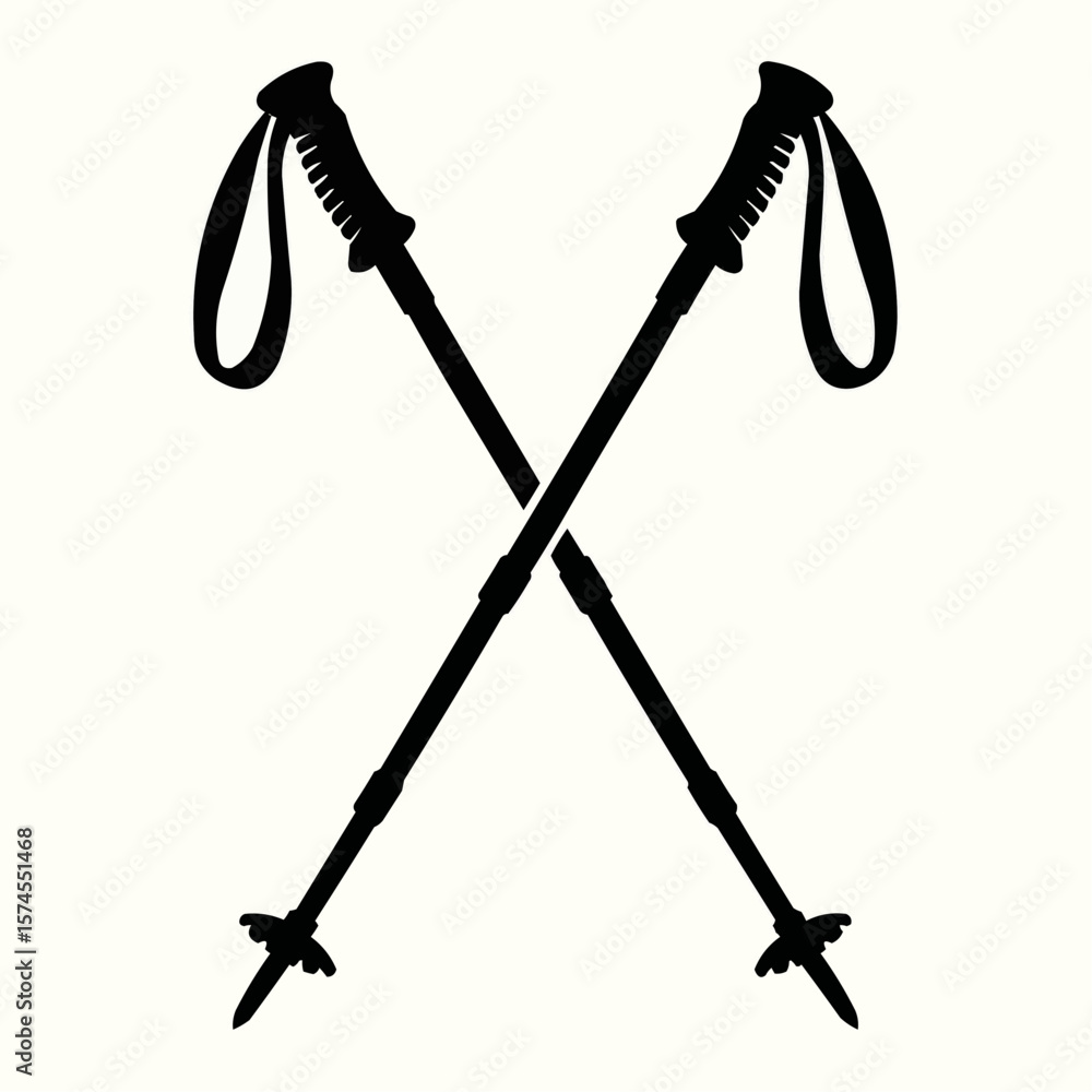 Obraz premium Two crossed steel swords, isolated metal tools vector illustration
