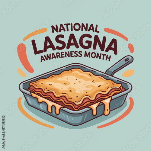 National Lasagna Awareness Month Baked Lasagna  Food Art