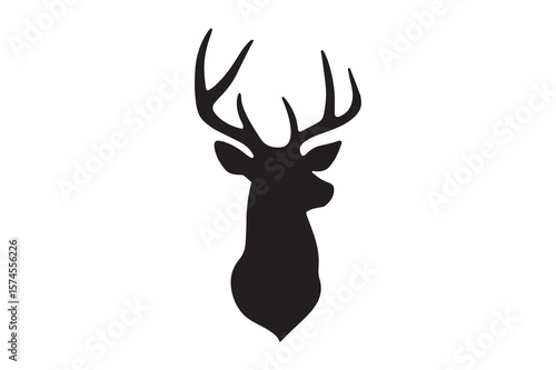 Deer Head Silhouette