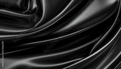 Dark, smooth, flowing fabric