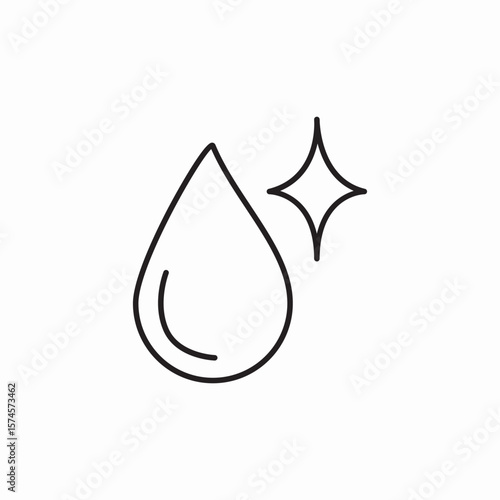 pure water icon sign vector