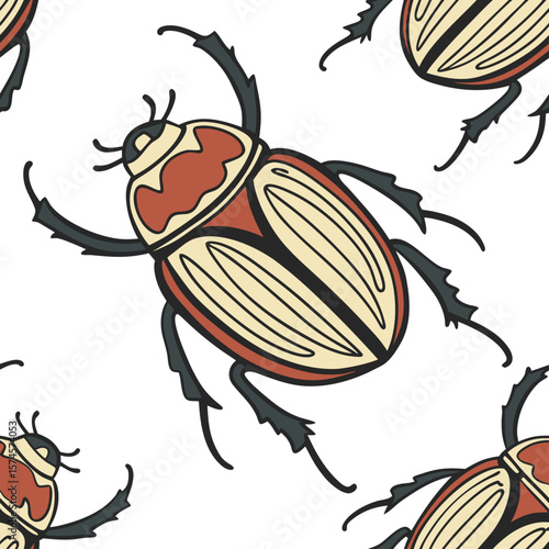 seamless pattern with insects