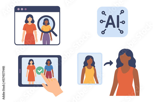 AI technology enhances image comparison and selection using intuitive interfaces for users