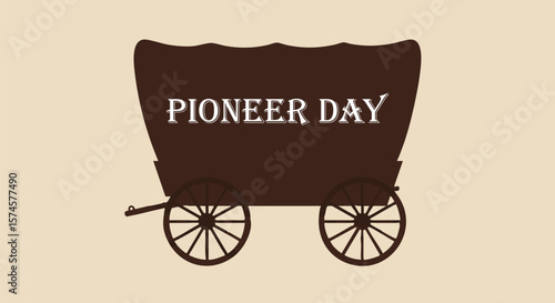 Pioneer Day Iconic Covered Wagon