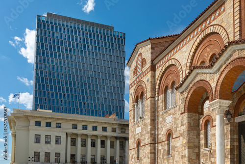 Buildings of the Piraeus Tower and Holy Cathedral Church of Holy Trinity of Piraeus, Athens