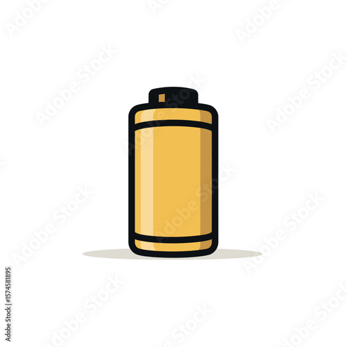 Battery icon charges energy solo minimalist drawing clean