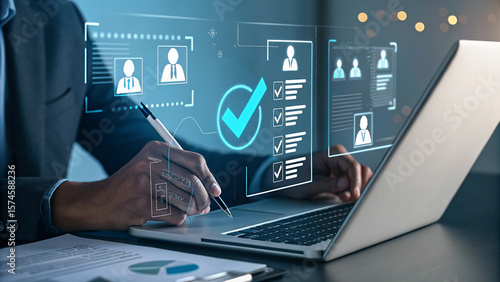 AI Recruitment, Digital Hiring, and HR Tech Innovation: A Futuristic Interface for Smart Talent Acquisition

