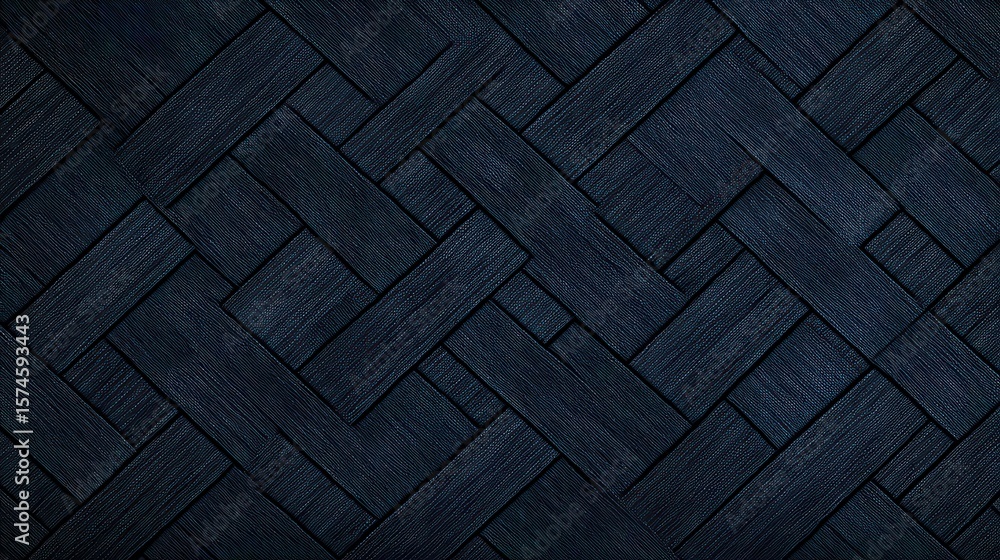 Dark blue woven wood pattern texture. Dark blue woven wood pattern texture.