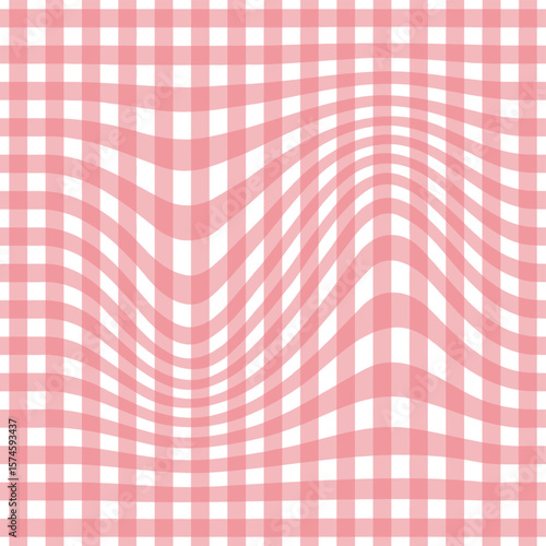 Gingham seamless pattern. Seamless checkered pattern. Texture cherry, blue, yellow, green and white vichy. Checkered wallpaper. Design of samples of natural fabric and textiles