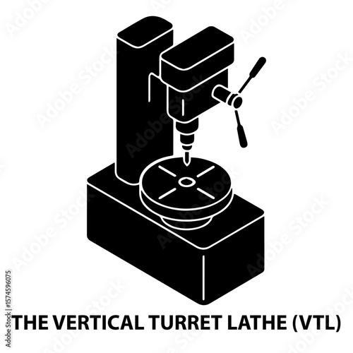 Vertical turret lathe vtl machine tool equipment metalworking manufacturing industrial machinery automation