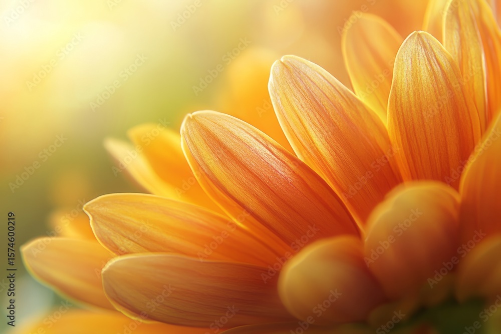 Fototapeta premium A close-up photograph of a vibrant hardy garden mum in full bloom, with detailed petals in rich orange and yellow hues.Hardy Garden Mum,garden chrysanthemum,autumn bloom,late season flower.