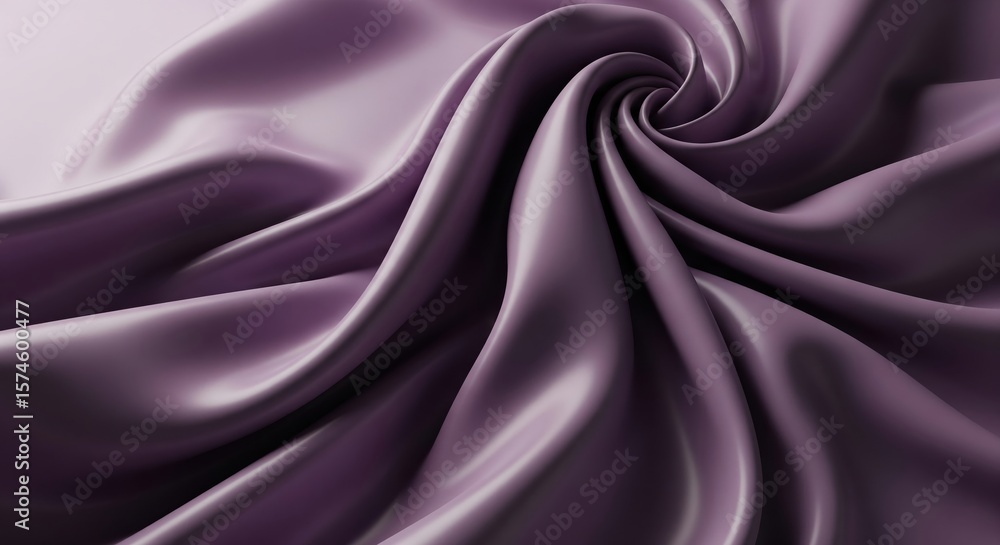 Obraz premium Luxurious Draped Plum Silk Fabric Texture