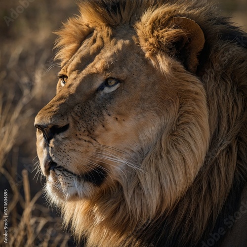 portrait of a lion