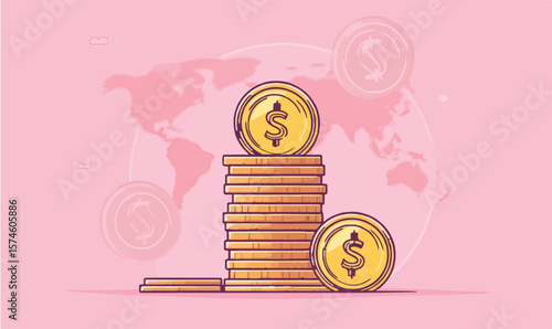 tor illustration of a coin