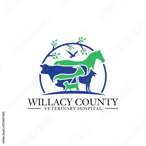 horse logo, cow logo, goat logo, cat logo, dog logo, bird, eco, leaf, veterinary logo, animal care.