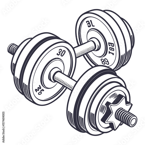 Heavy metal weights for strength training dumbbells weightlifting