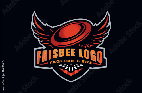  Aggressive Frisbee Ultimate Sport Mascot Logo