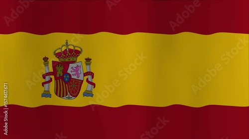 Wallpaper Mural Spanish flag animation with coat of arms waving; suitable for presentations, websites, videos, and educational materials seeking a patriotic theme.
 Torontodigital.ca