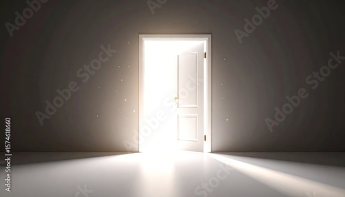 Open door to light