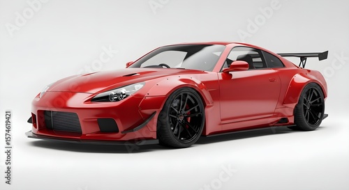 Luxury Vehicle Sports Car 4K Wallpaper Colorful Background White Background