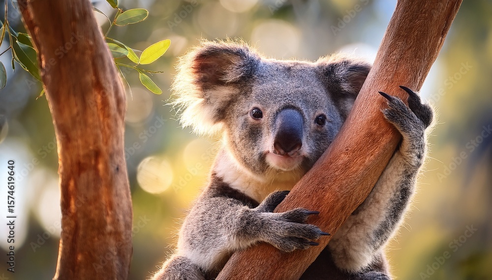 Naklejka premium koala in tree