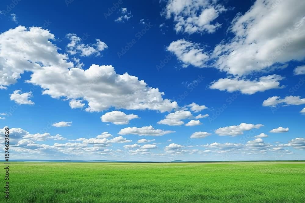 green field and blue sky green field and blue sky