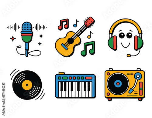 Pixel Art Music Icons: Retro Vibes for Your Projects