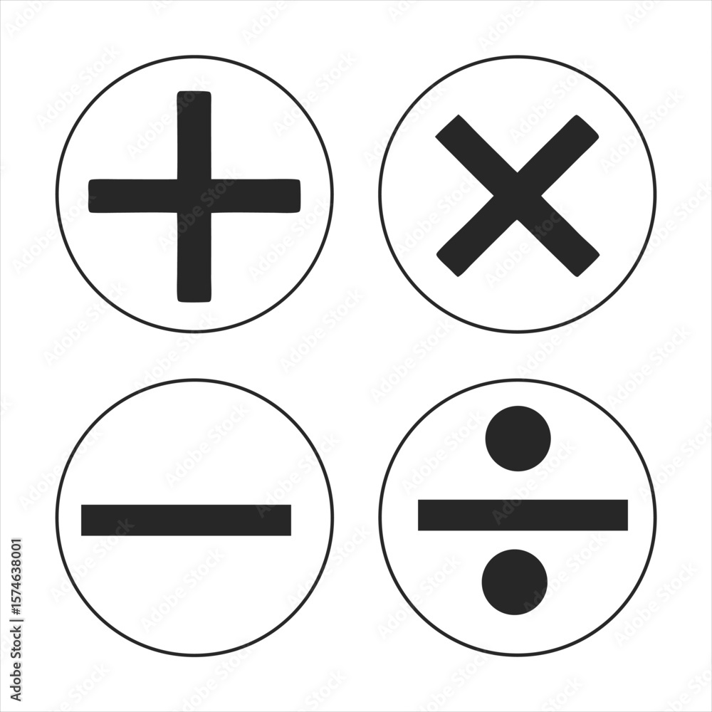 Fototapeta premium plus and minus buttons