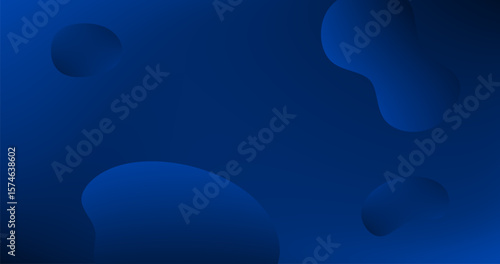 Blue Gradient abstract background with liquid shapes Vector illustration Wallpaper