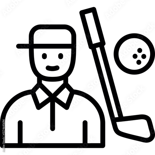 Golf Player Icon