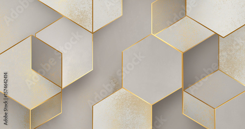 Abstract Beige and white Geometric Stone Pattern minimalist background