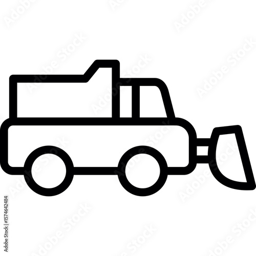 Snowplow Truck Icon