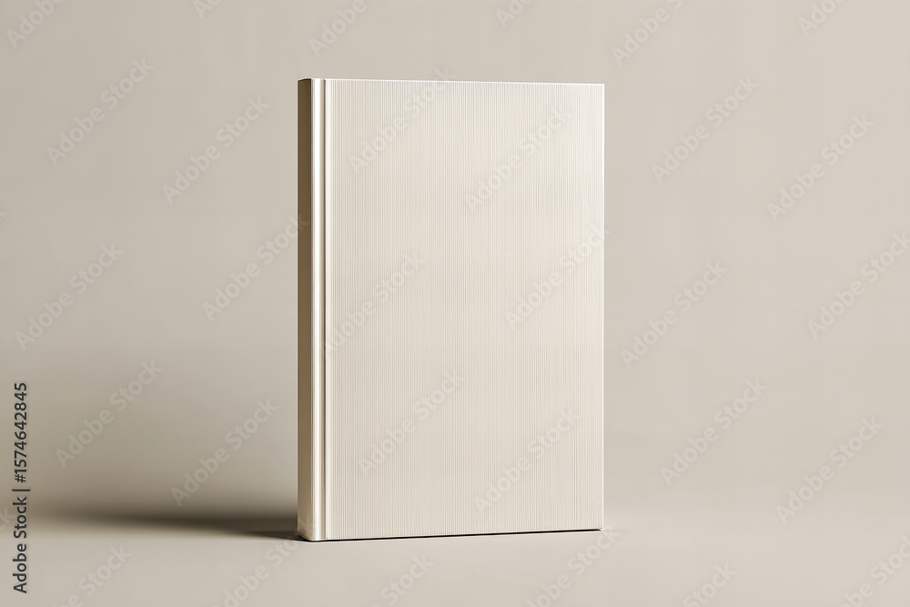 Blank white book mockup. Presentation or publication of a book in a publication Blank white book mockup. Presentation or publication of a book in a publication
