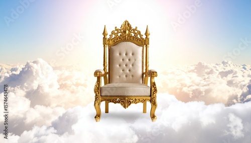 Golden throne on a cloud (1)