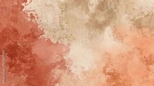 High quality photo of warm earth tones of terracotta and sandy beige plain background.