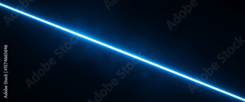 A bright blue light streak diagonally across a dark background, creating a vibrant leak overlay effect.