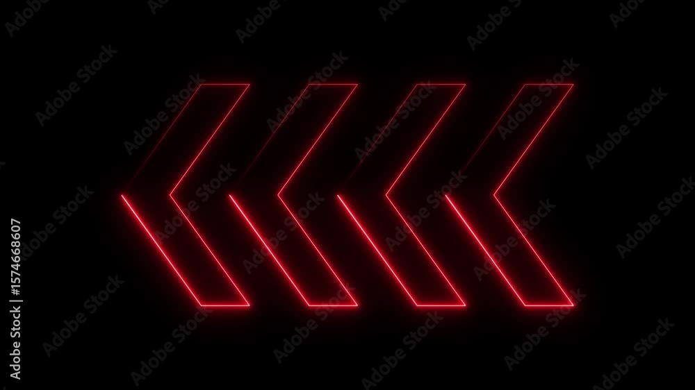 Red Neon Arrows Abstract Background Loop Animation Glowing Lines Geometric Shapes Modern Red Neon Arrows Abstract Background Loop Animation Glowing Lines Geometric Shapes Modern