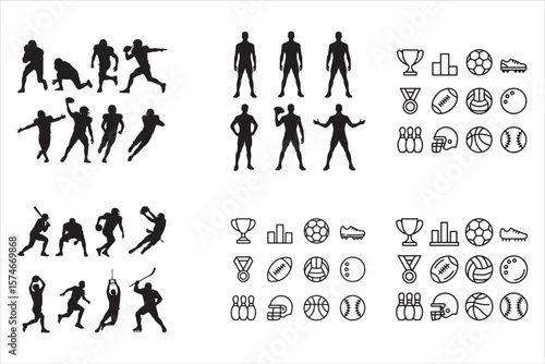 American Football Player Silhouette

Quarterback Throw Vector Design

Touchdown Football Action Illustration

Helmeted Football Player Silhouette Art

Dynamic American Football Player Vector