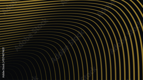 Dark Background with Elegant Gold Stripes Line Pattern for Luxury, Premium, and Modern Design Style