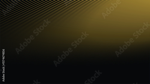 Dark Background with Elegant Gold Stripes Line Pattern for Luxury, Premium, and Modern Design Style