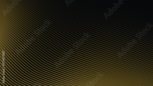 Dark Background with Elegant Gold Stripes Line Pattern for Luxury, Premium, and Modern Design Style