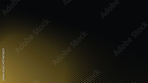 Dark Background with Elegant Gold Stripes Line Pattern for Luxury, Premium, and Modern Design Style